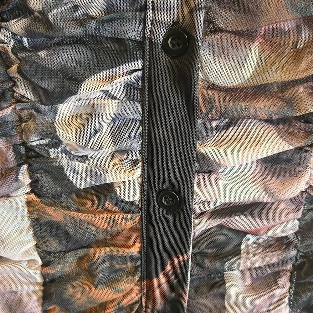 PrettyLittleThing-Draped lavender/gray print straight dress Sz 8 - Picture 4 of 16